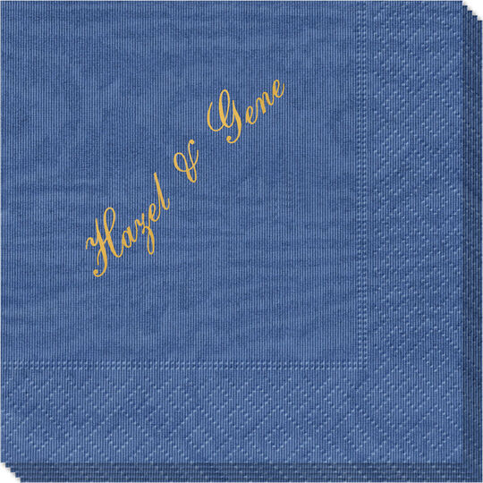 Formal Script Moire Napkins